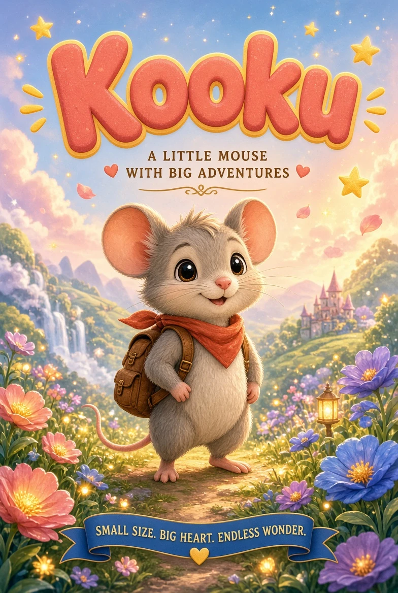 Kids book cover design sample