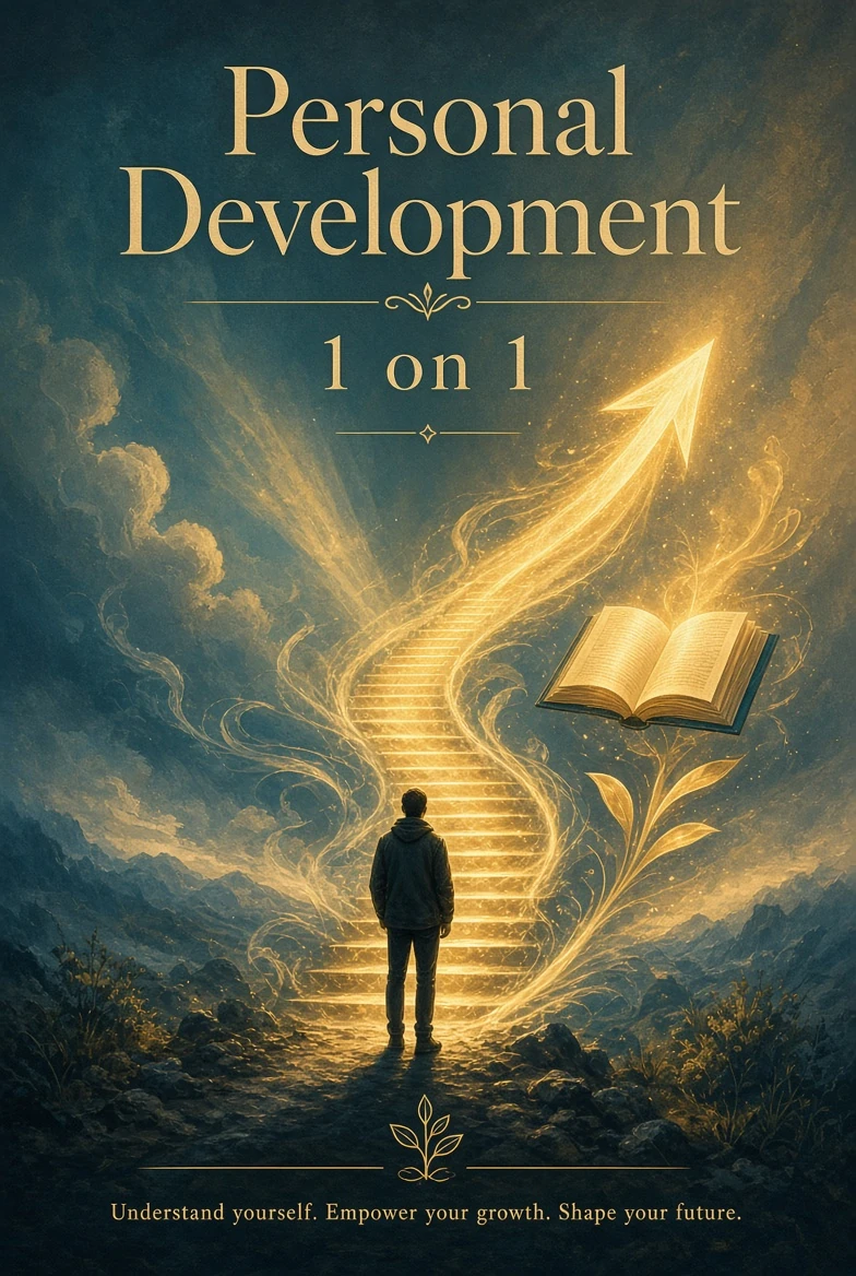 Personal development book cover design sample