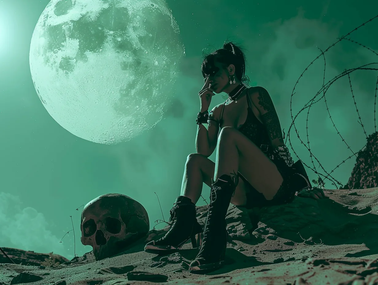 Moonlit Character Study cinematic concept artwork